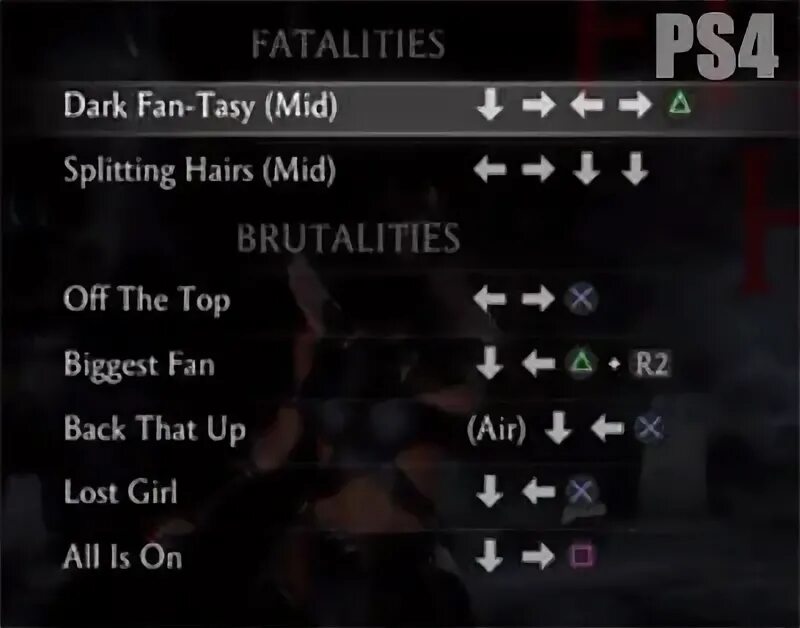 Mortal Kombat ps4 комбинации. MK 11 ps4 Китана комбо. Combo list MK 11 PS. MK 11 PLAYSTATION Fatality list.