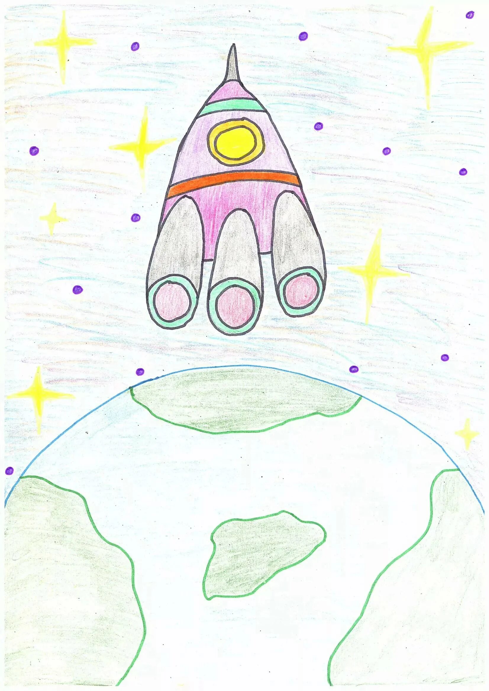 Рисунок на тему космос. Рисунок на тему космонавтики. Лёгкие рисунки космоса. Космос рисунок легкий.