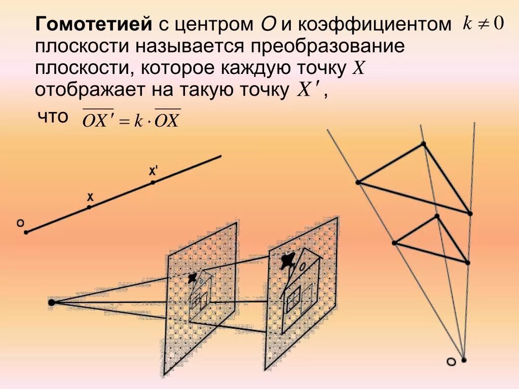 Гомотетия с центром в точке. Гомотетия с коэффициентом 1/2. Преобразование подобия гомотетия. Гомотетия это в геометрии. Гомотетия плоскости.