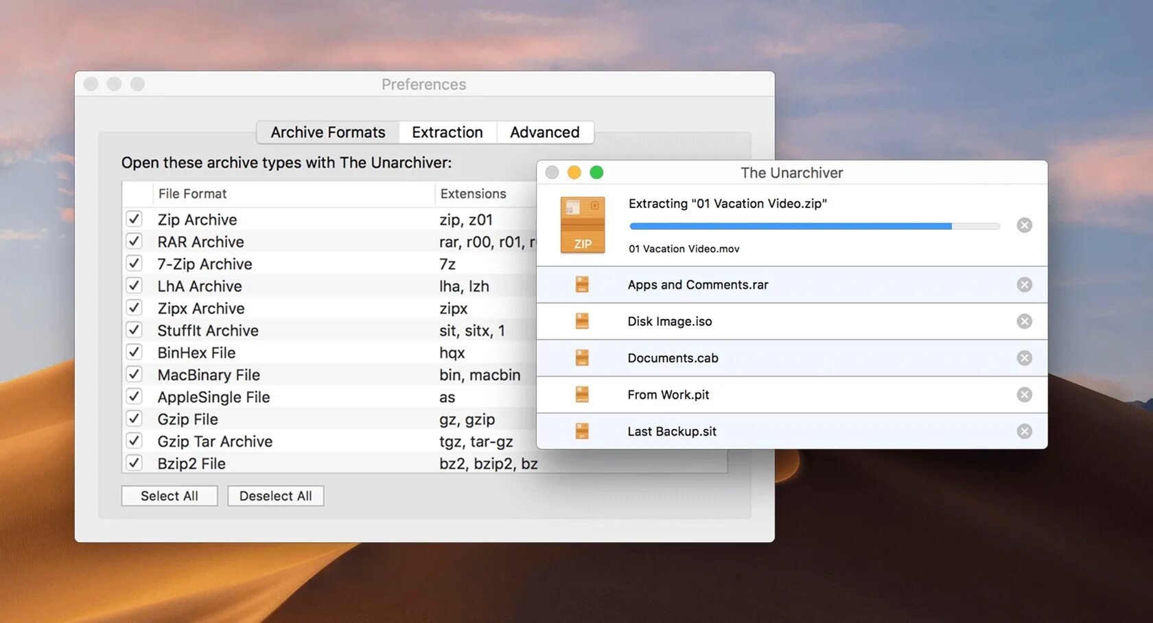 Unzip mac. Unzip mac