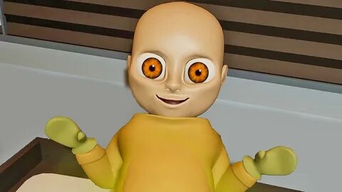 The baby in yellow