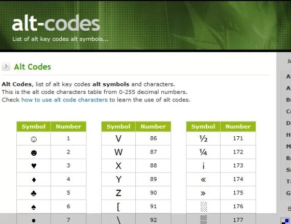 A mix of numbers and symbols. Alt + Key табличка. Keyboard alt codes. Windows alt codes. Альт код плюс минус.