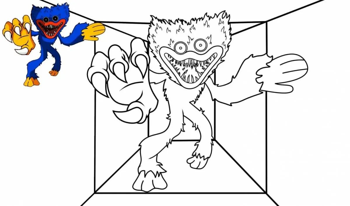Картинки хаги ваги распечатать Coloring pages, Monster print, Trippy drawings