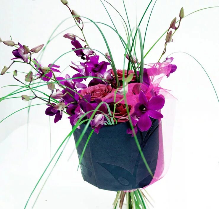 Blue bomb dendrobium orchids and stock Orchid wedding, Beach wedding bouquets, W