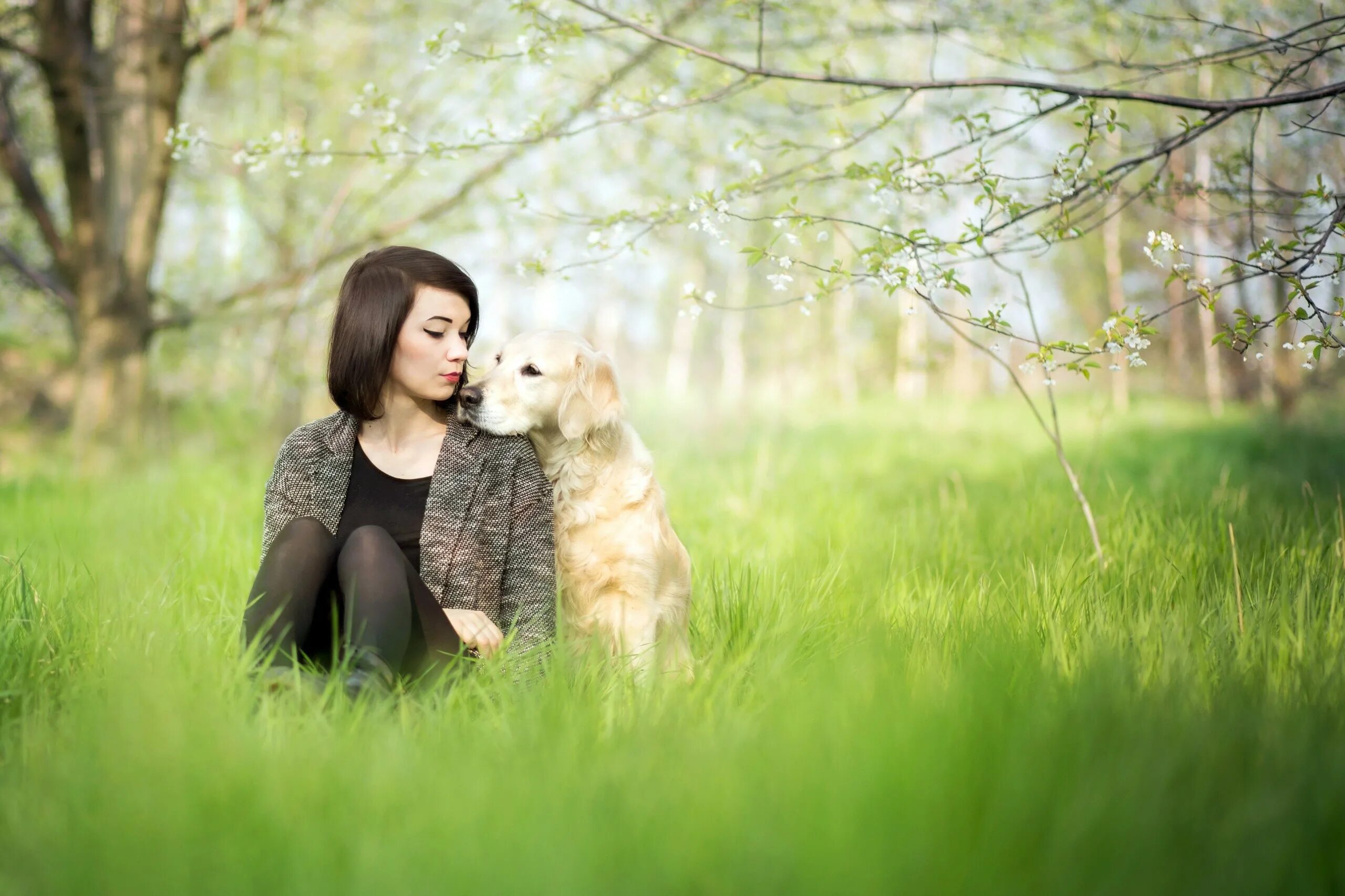 Woman with animals. Женщина с собакой. Фотосессия с собакой. Девочка с собакой. Фотосессия с собакой на природе.