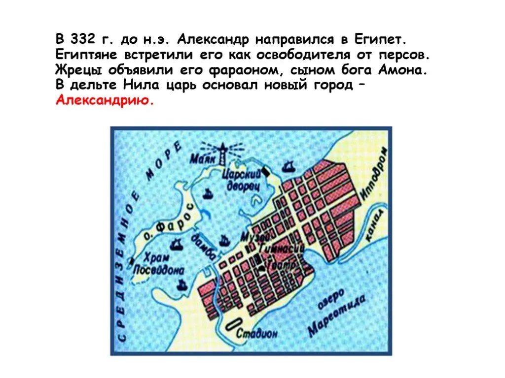 Основал город александрию. Александрия 332 г до н.э. План Александрии египетской 332 г. до н.э.. Основание Александрии египетской 5 класс.