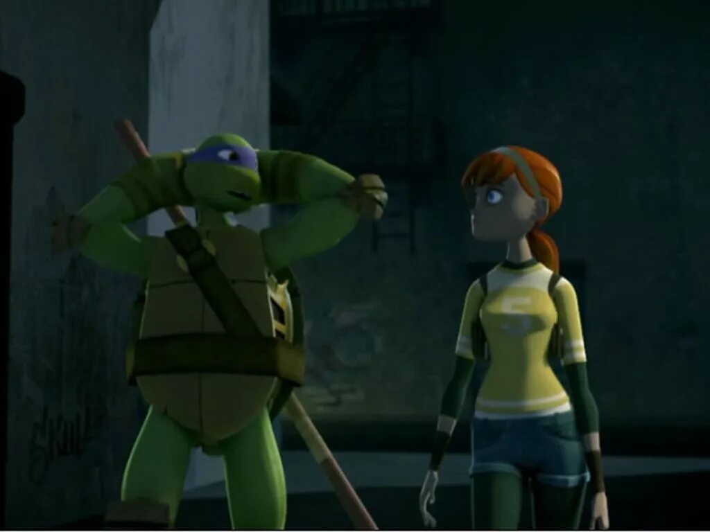 Черепашки ниндзя 2012 Эйприл. TMNT 2012 Donnie and April. Черепашки ниндзя Никелодеон Эйприл. Tmnt april