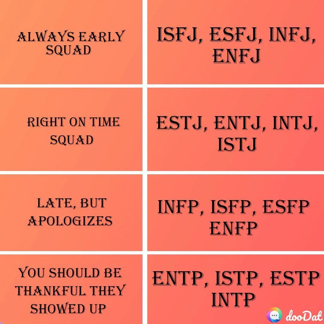 Pdb mbti. Esfp и intj. intj, infj, entj и enfj. entj и isfj. esfp mbti.