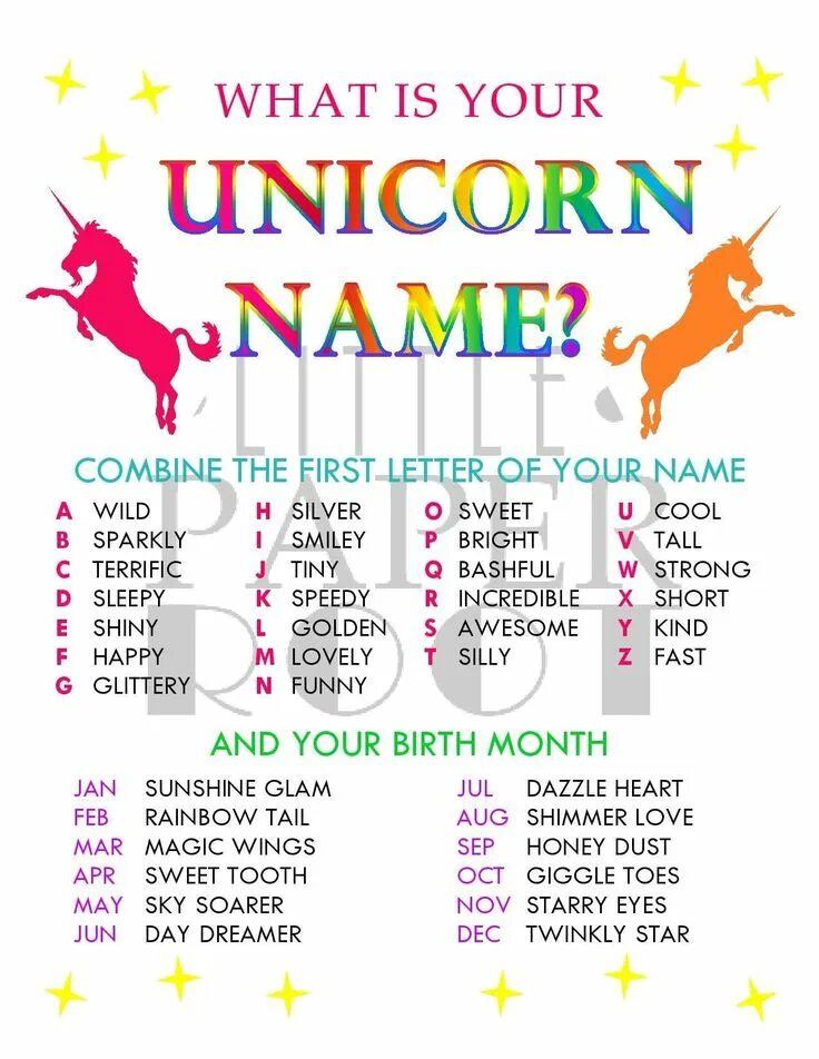 Unicorn name
