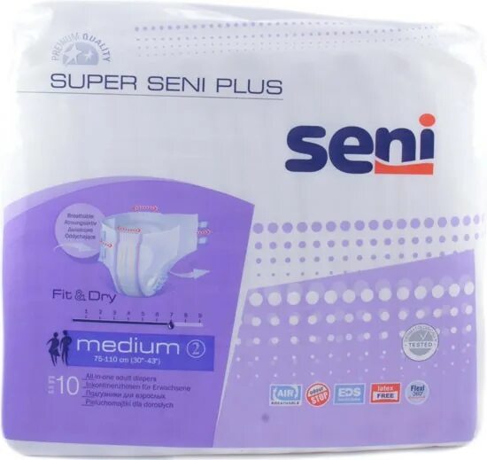 Подгузники д/взр.super Seni Plus (дышащие) Medium №10. Super Seni Plus large 3 30 шт. Seni подгузники для взрослых super Seni quatro/Medium 1 шт.. Подгузники урологические для взрослых Plus super Seni ночные размер XL, 10 шт. Подгузники взрослых seni medium