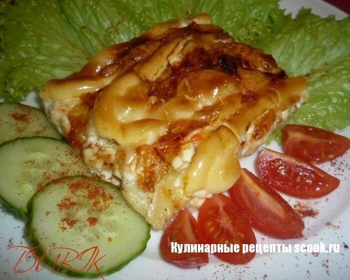 пикша в духовке с сыром