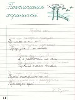 Русский язык рабочая тетрадь чистописание илюхина