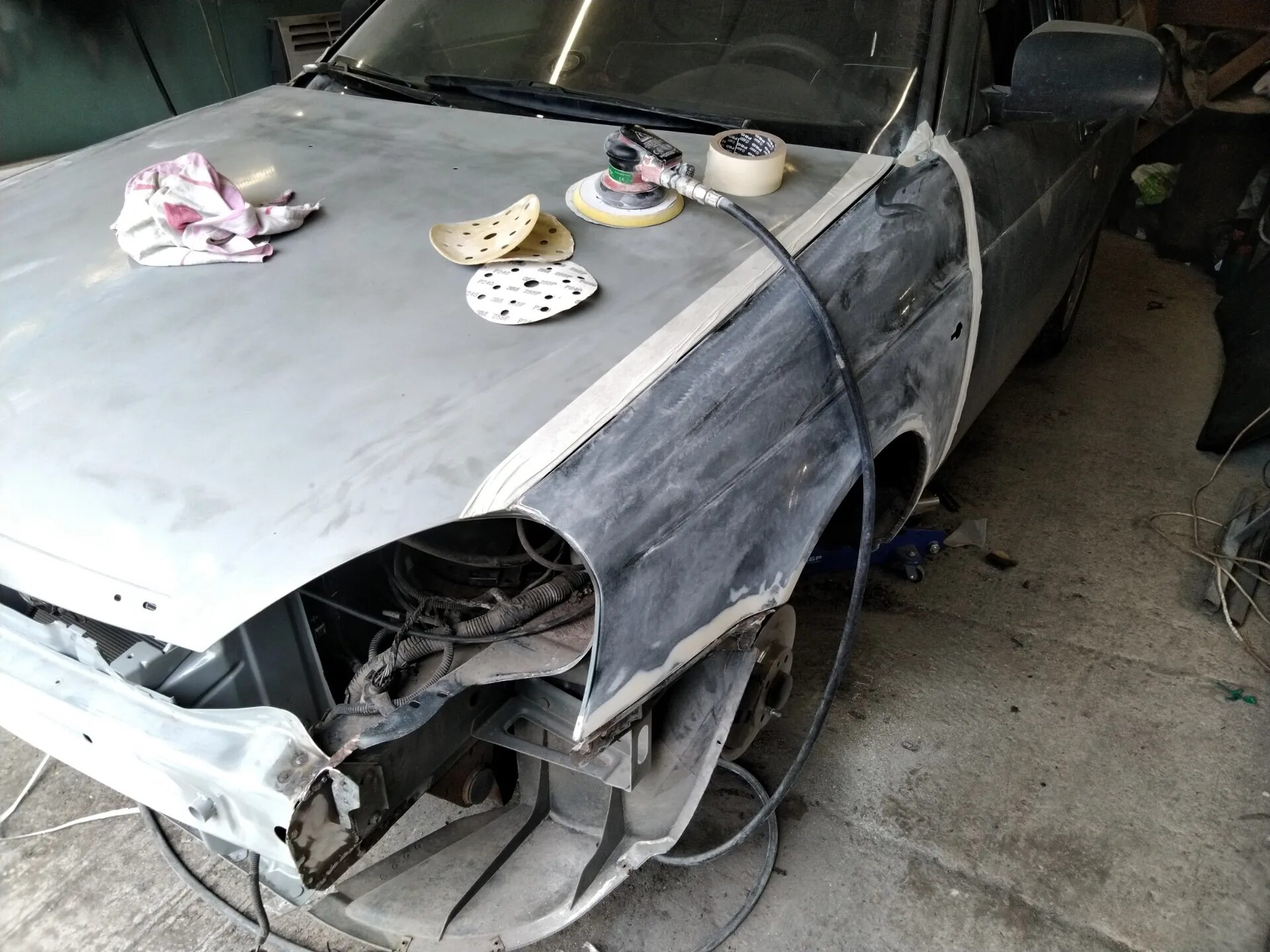 Ремонт приора своими руками Ремонт и обработка днища Lada Приора седан, 1,6 л, 2007 года кузовной ремонт D