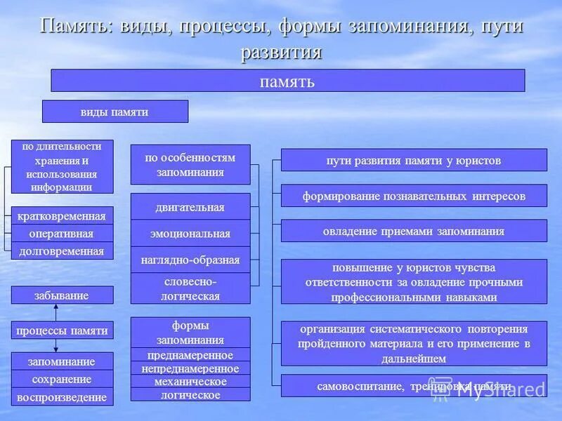 память по длительности хранения