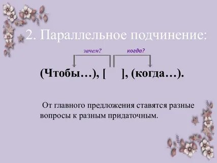Сложноподчиненное параллельное подчинение