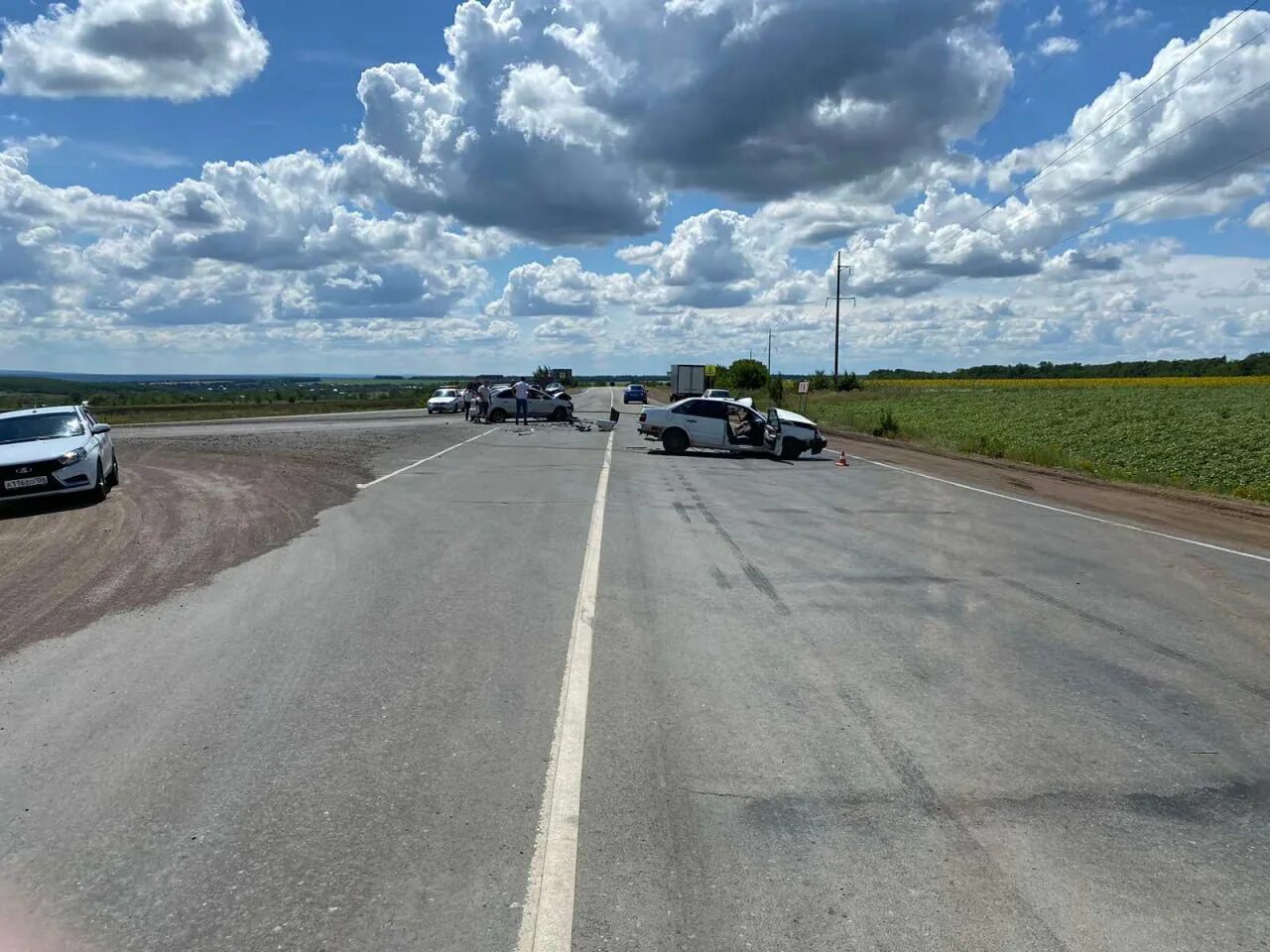 Авария на въезде в Бузулук На аварийном и плохо освещенном участке на въезде в г