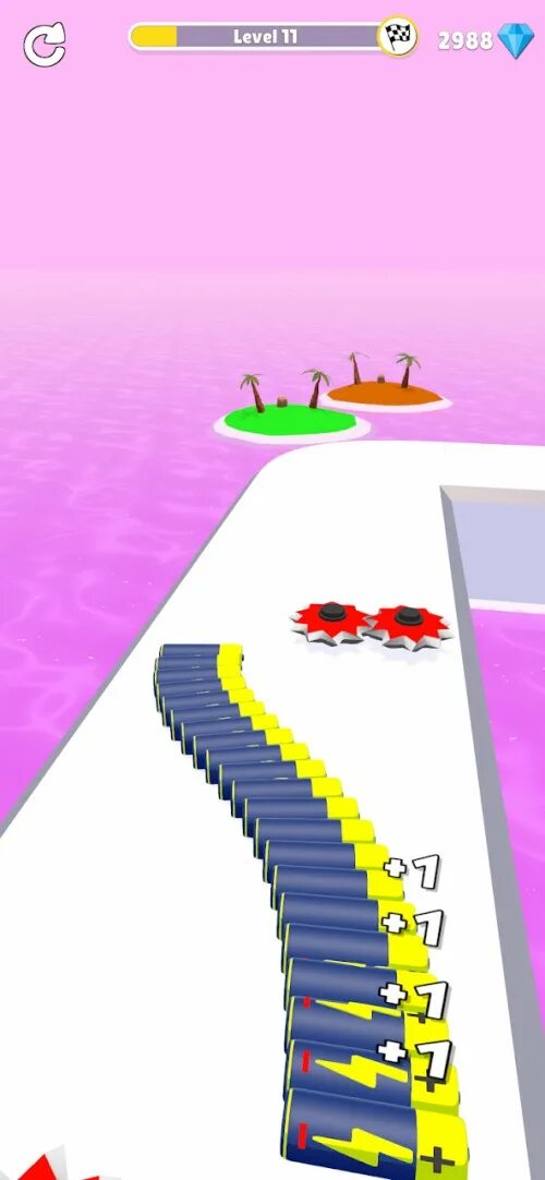 Battery Run 3d. Игра андроид бег батареек. Weight Runner 3d.