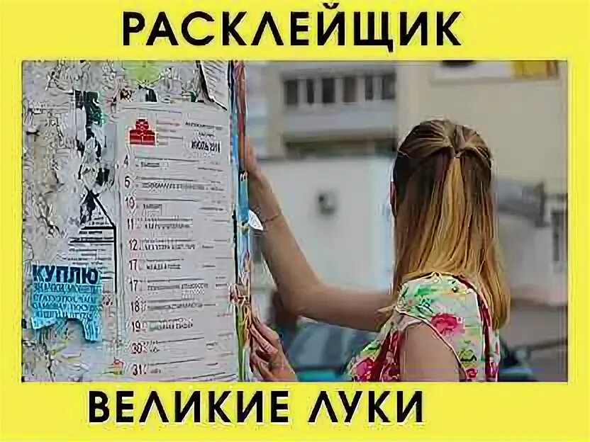 Работа в великих луках на авито. Расклейщик объявлений. Расклейщик девушка. Требуется расклейщик. Расклейщик объявлений Чебоксары.