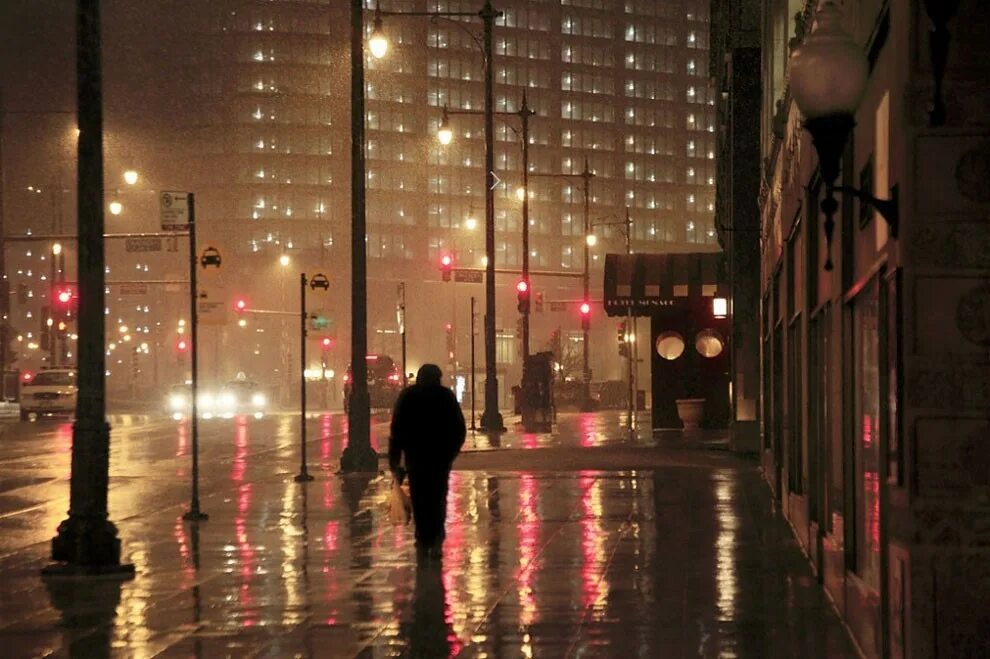 Rain town. Кристоф Жакро. Дождь в городе. Ночной дождь. "Дождливый вечер".