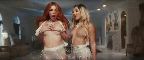 Bella Thorne displays her sexy side in the new lesbian music video "Sh...