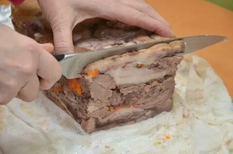 Как прессовать мясо голов