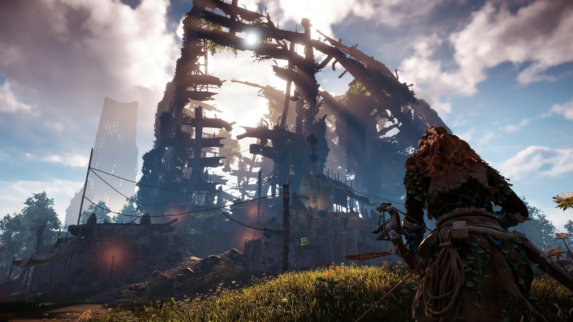 Horizon добавить. Horizon zero dawn руины. horizon zero dawn развалины. horizon zero dawn ночь. хорайзен зеро давн руины.