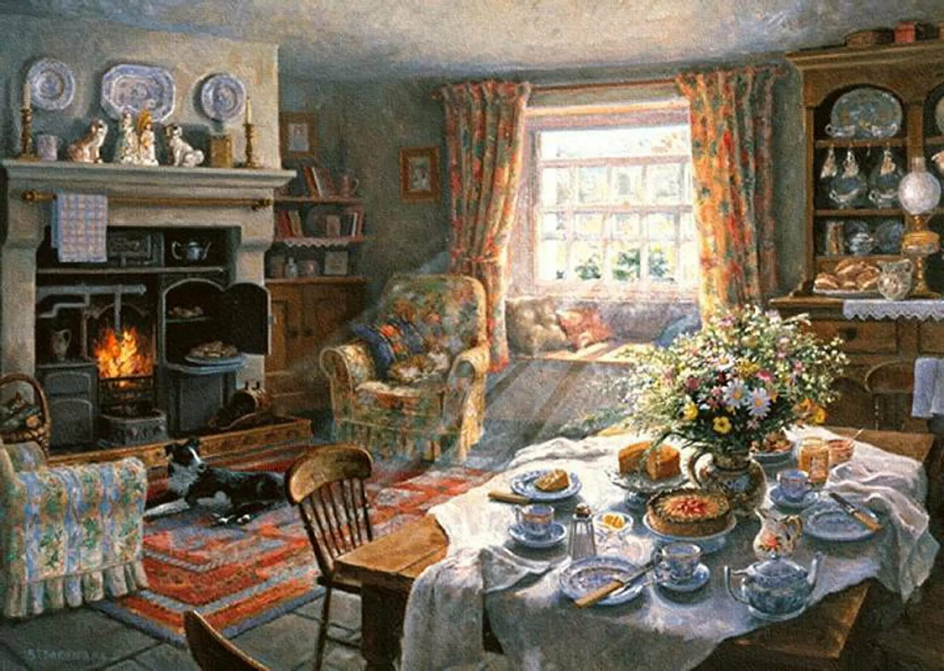 Дом это место где есть. Stephen j Darbishire картины.