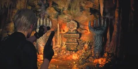 Головоломка в пещере resident evil 4 remake