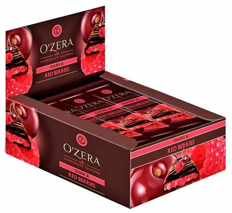 Шоколад Ozera Dark&Red Berries 40г. «Ozera», шоколад Горький Dark & Red Berries,. «Ozera», шоколад Горький Dark & Red Berries, 40 г (упаковка 15 шт.. Ozera, шоколад Горький Dark. Ozera батончик