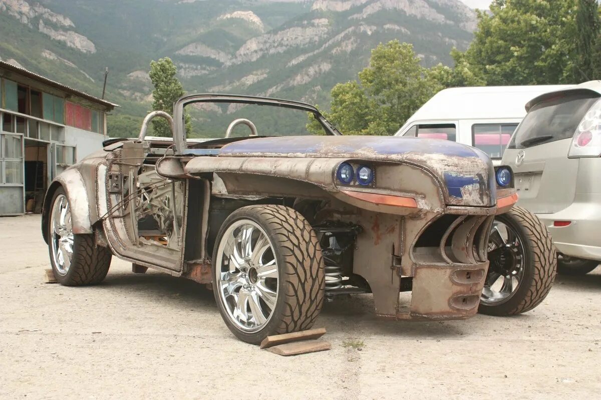 Самодельные машины своими руками. ГАЗ м20 победа rat Rod. ГАЗ м20 победа Рэт род. Кит кар Форд Мустанг. ГАЗ-м20 победа тюнинг.