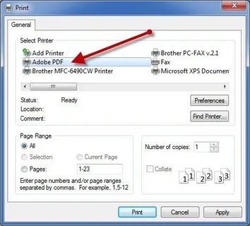 Pdf printing