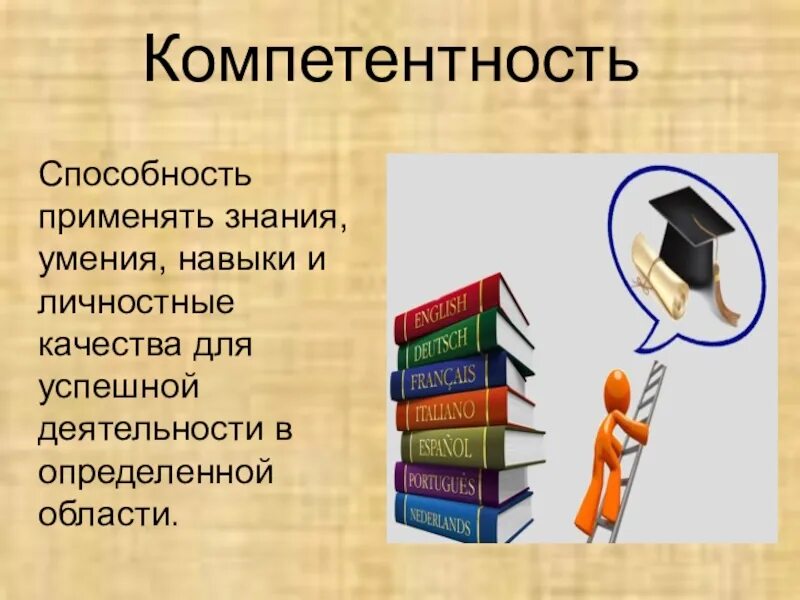 Компетенция в применении знаний