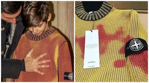 Свитер stone island меняющий цвет