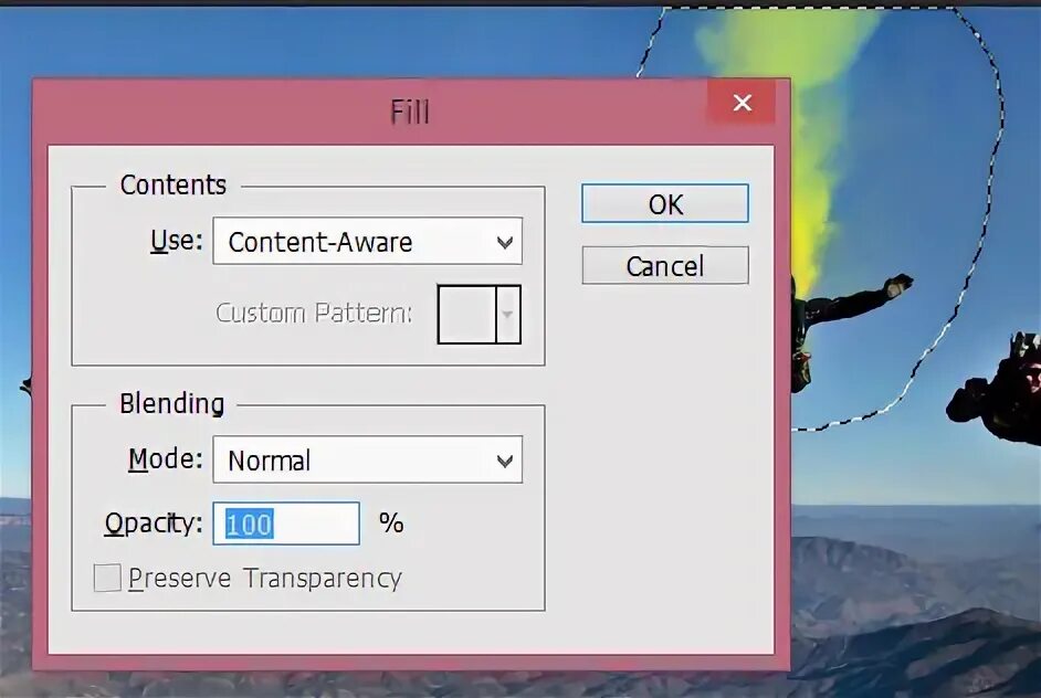 Fill content