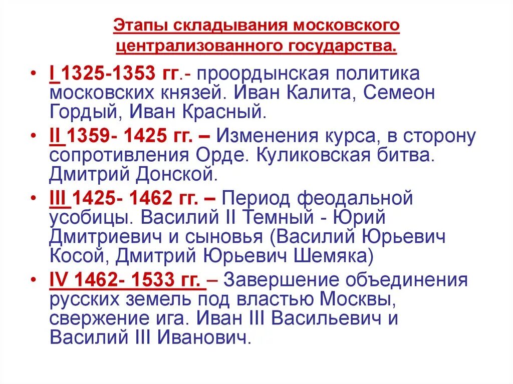 Этапы развития Московского централизованного государства. Этапы образования Московского централизованного государства. Этапы формирования Московского централизованного государства. 2 Этап образования Московского централизованного государства. Этапы возникновения россии