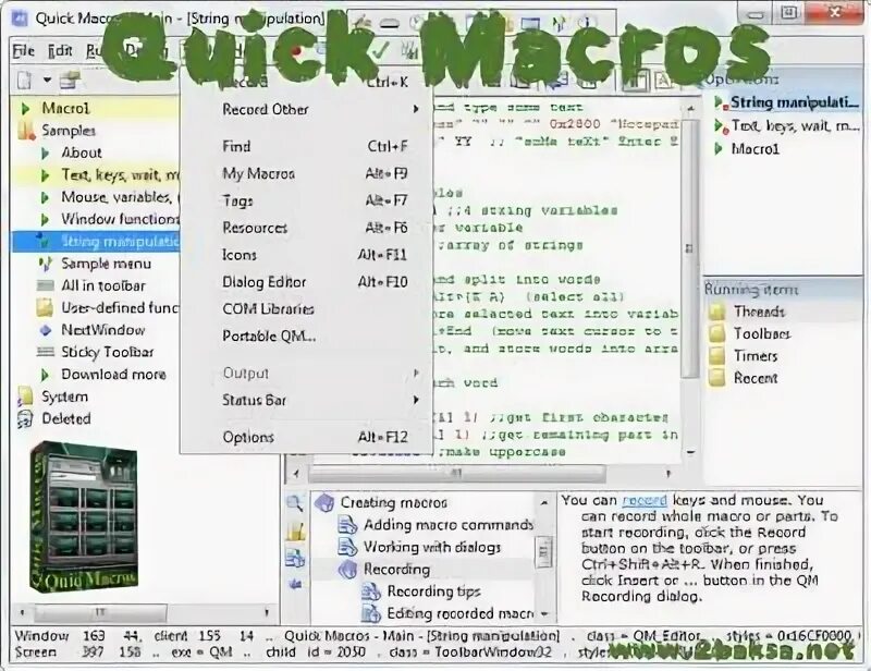 Macros 80. Macros 2pr.