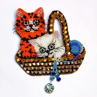 Котик из бисера