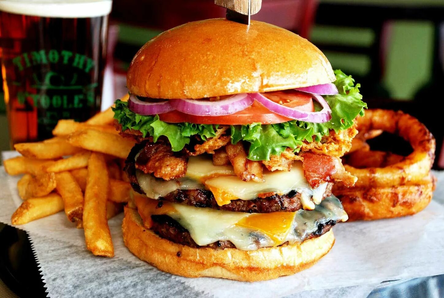 I often have a big hamburger