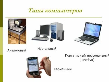Виды компьютеров по размерам