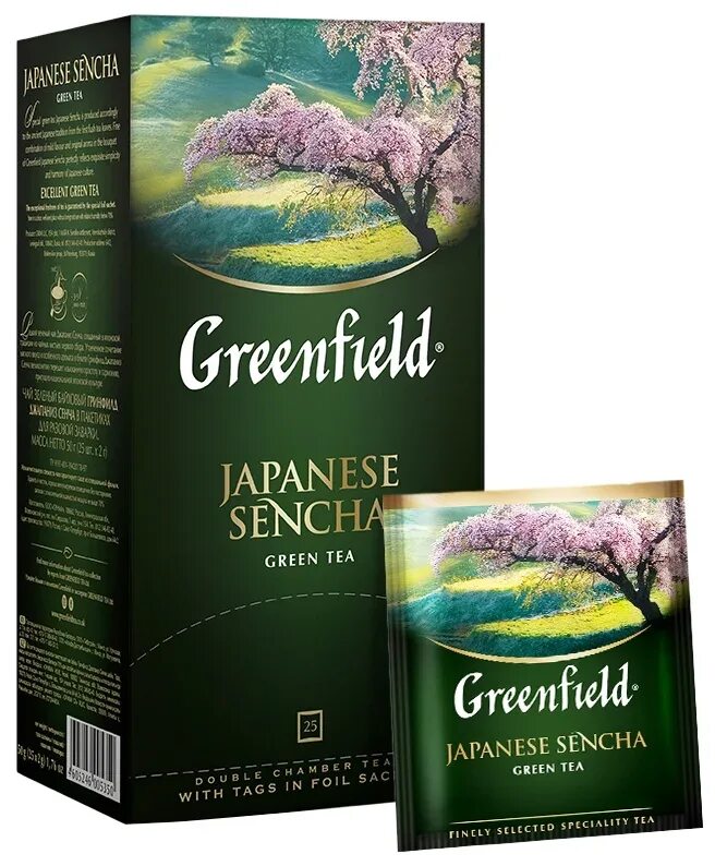 Зеленый чай гринфилд в пакетиках. Чай в пакетиках зеленый Greenfield Japanese Sencha, 25 шт. Чай Гринфилд зеленый Japanese Sencha 2г*25п*10, шт. Чай Гринфилд зеленый Джапаниз Сенча. Чай Гринфилд Сенча зеленый.