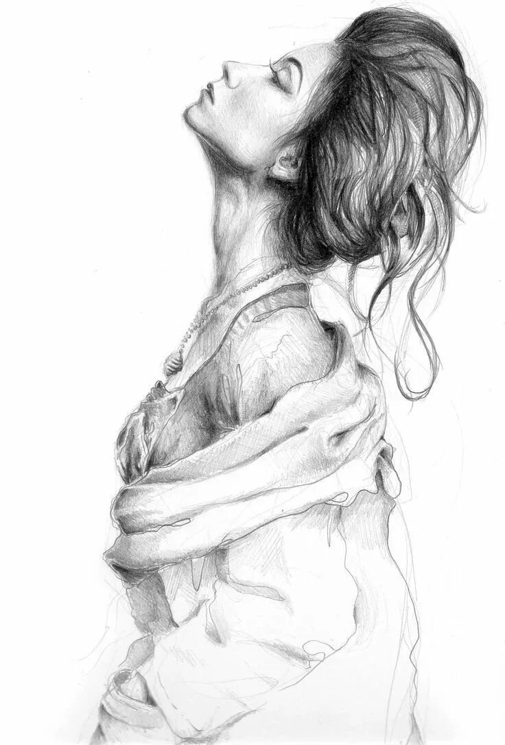 Женские рисунки. Фото женщин рисунок на аву. Запрокинутая голова в профиль. Woman Sketch. Woman body Sketch.