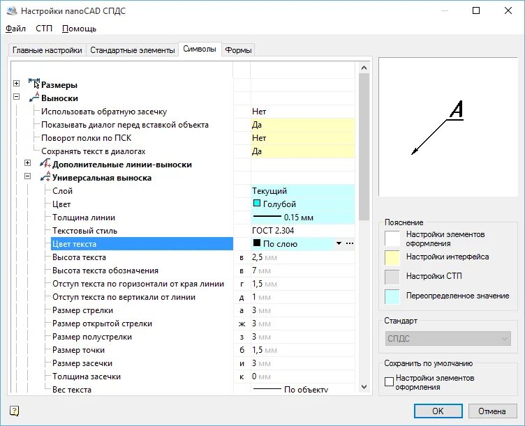 Настройки текста. Нанокад СПДС. Высота текста СПДС. Модуль СПДС нанокад. Форматы файлов NANOCAD.