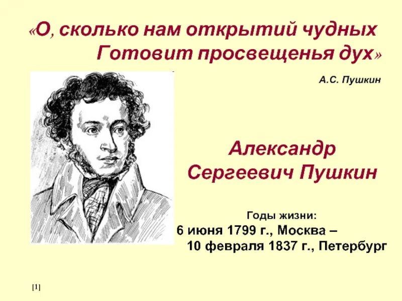 Сколько исполнилось александру сергеевичу пушкину