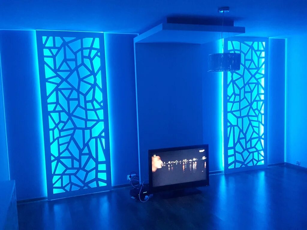 Светодиодная лента в интерьере HeatProf.ru