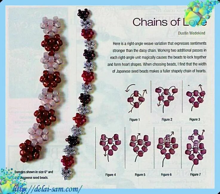 Схема плетения браслета из бисера сердечки 8-bit heart friendship bracelet pattern Friendship bracelet patterns, Bracelet p