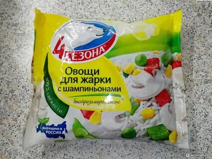 Замороженные овощи с шампиньонами