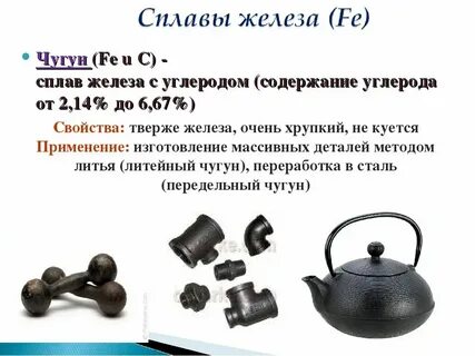 Химическая формула чугуна