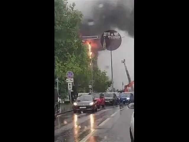 Кунцево плаза горел