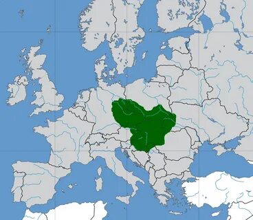 Великая моравия на карте