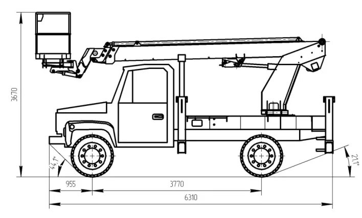 Автовышка газ агп 18. Автогидроподъемник габариты. Габариты автовышки. Автовышка исузу габариты. Автовышка isuzu elf 18 метров чертёж.